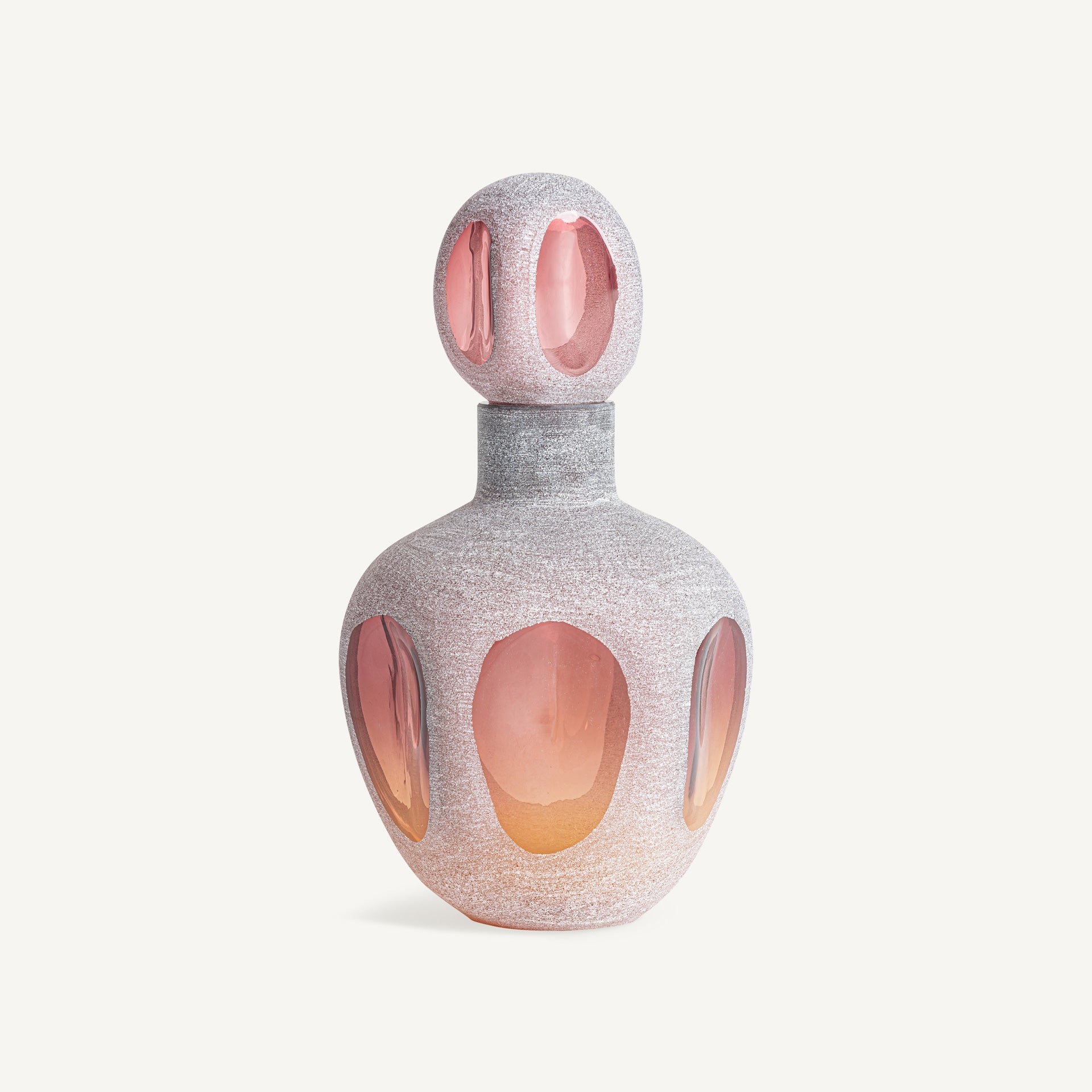 Vase en verre rose ambre 43cm | VICAL Yaeko | REMO-HOME, mobilier design et décoration d'intérieur