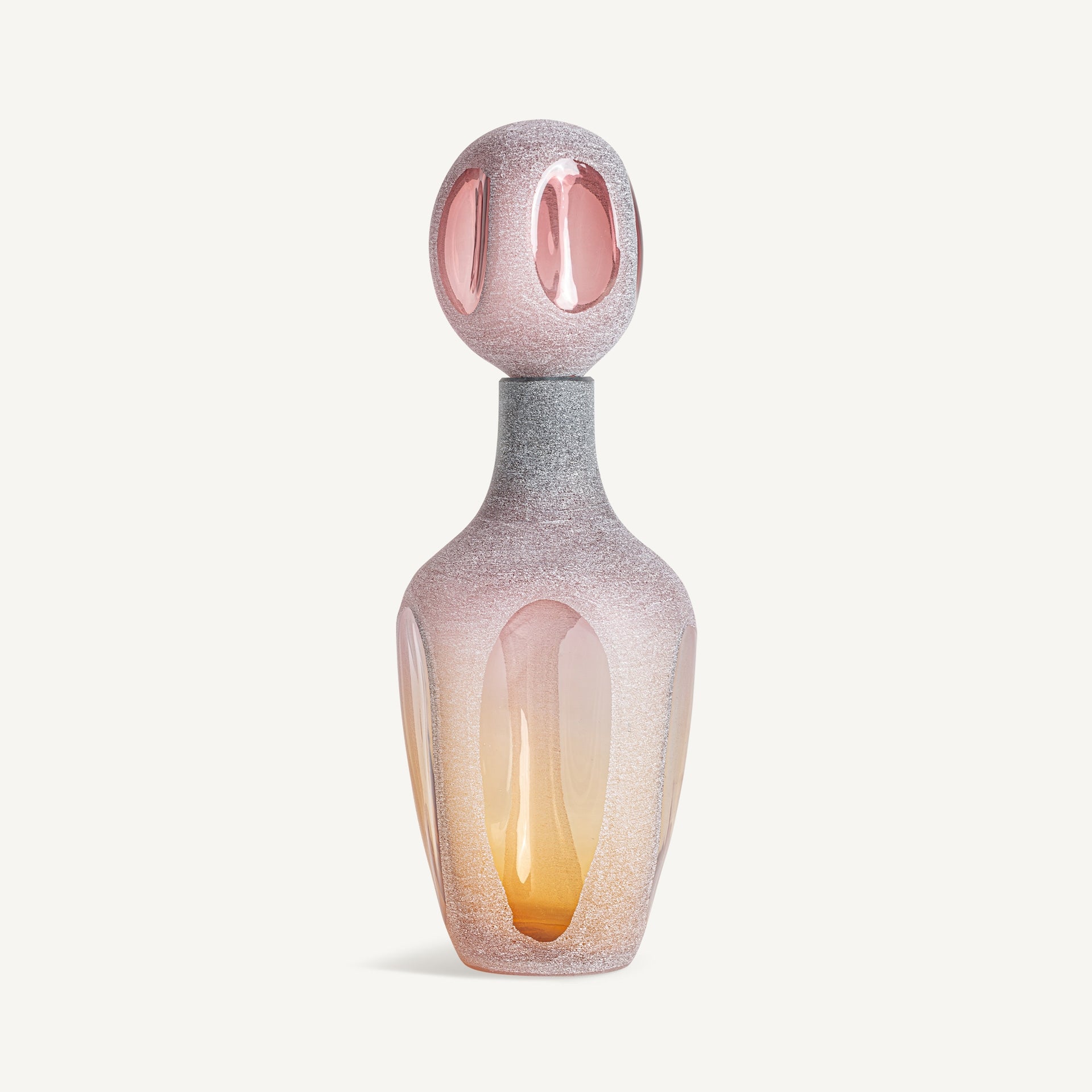 Vase en verre rose ambre 47cm | VICAL Yaeko | REMO-HOME, mobilier design et décoration d'intérieur