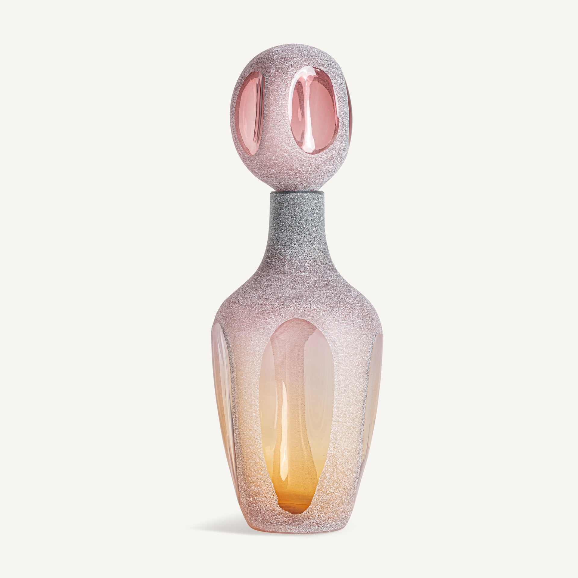 Vase en verre rose ambre 58cm | VICAL Yaeko | REMO-HOME, mobilier design et décoration d'intérieur
