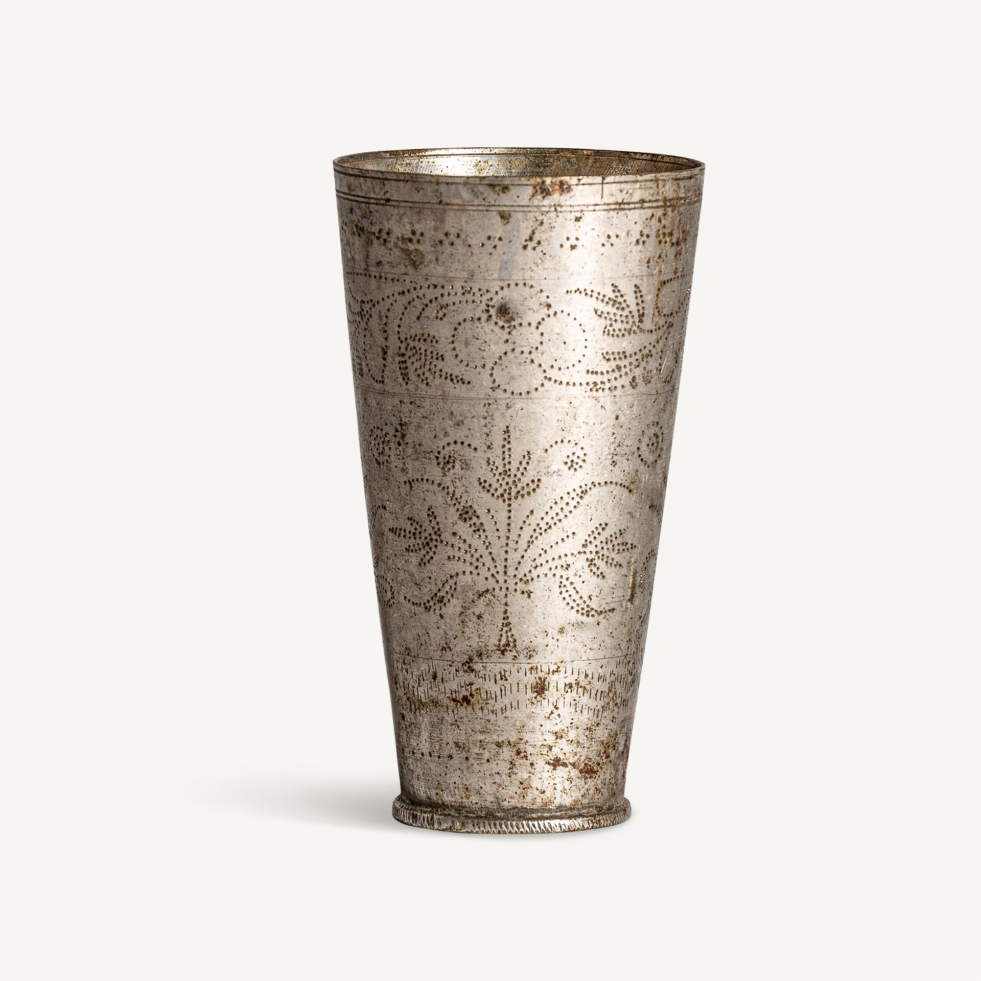 Vase laiton argent vieilli | VICAL Ren | REMO-HOME, mobilier design et décoration d'intérieur