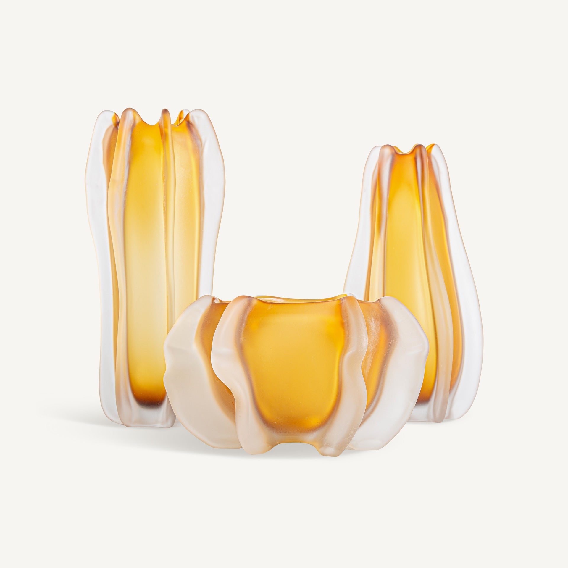 Vase verre ambré 40 cm | VICAL Mizuki | REMO-HOME, mobilier design et décoration d'intérieur