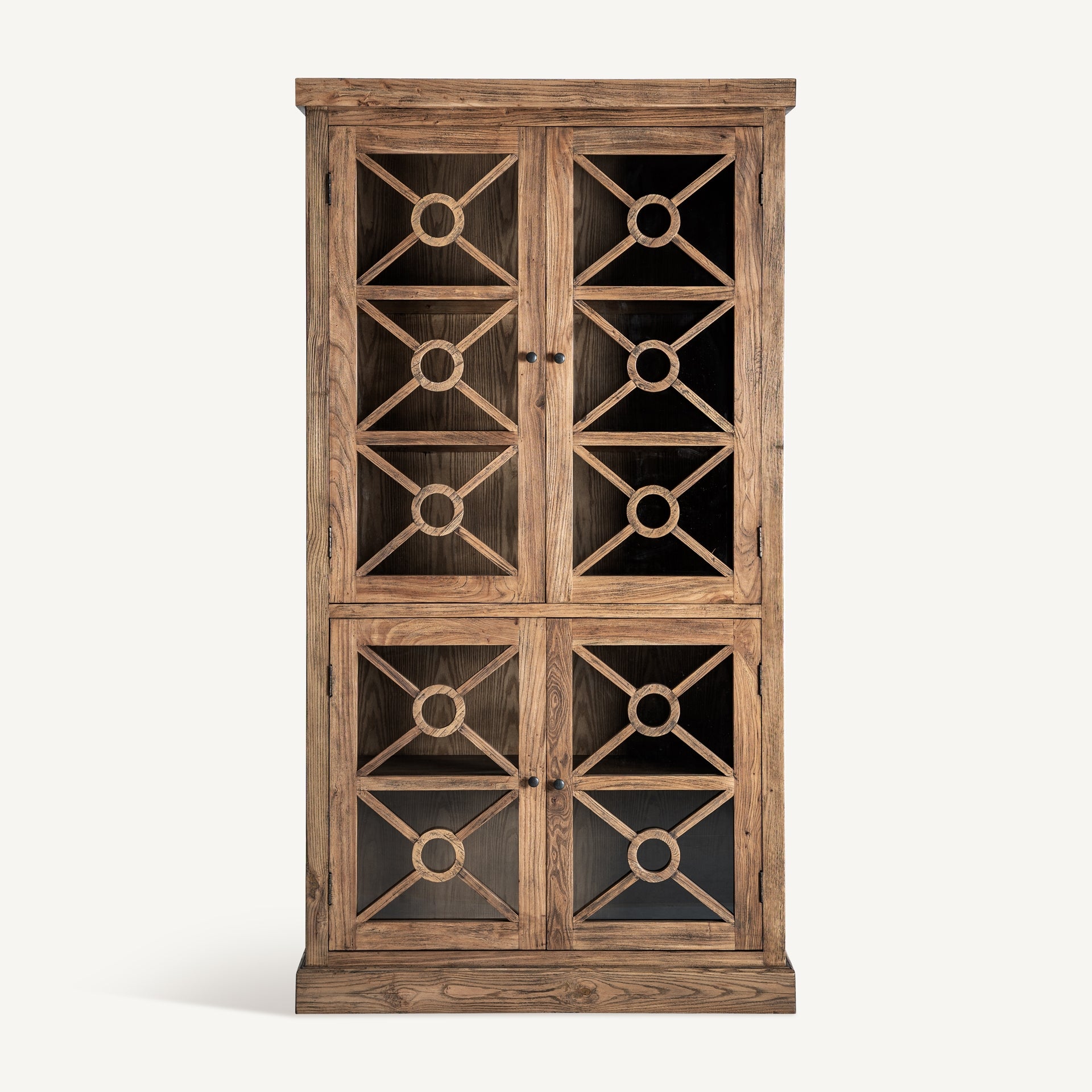 Vitrine haute bois d'orme marron | VICAL Norvik | REMO-HOME, mobilier design et décoration d'intérieur