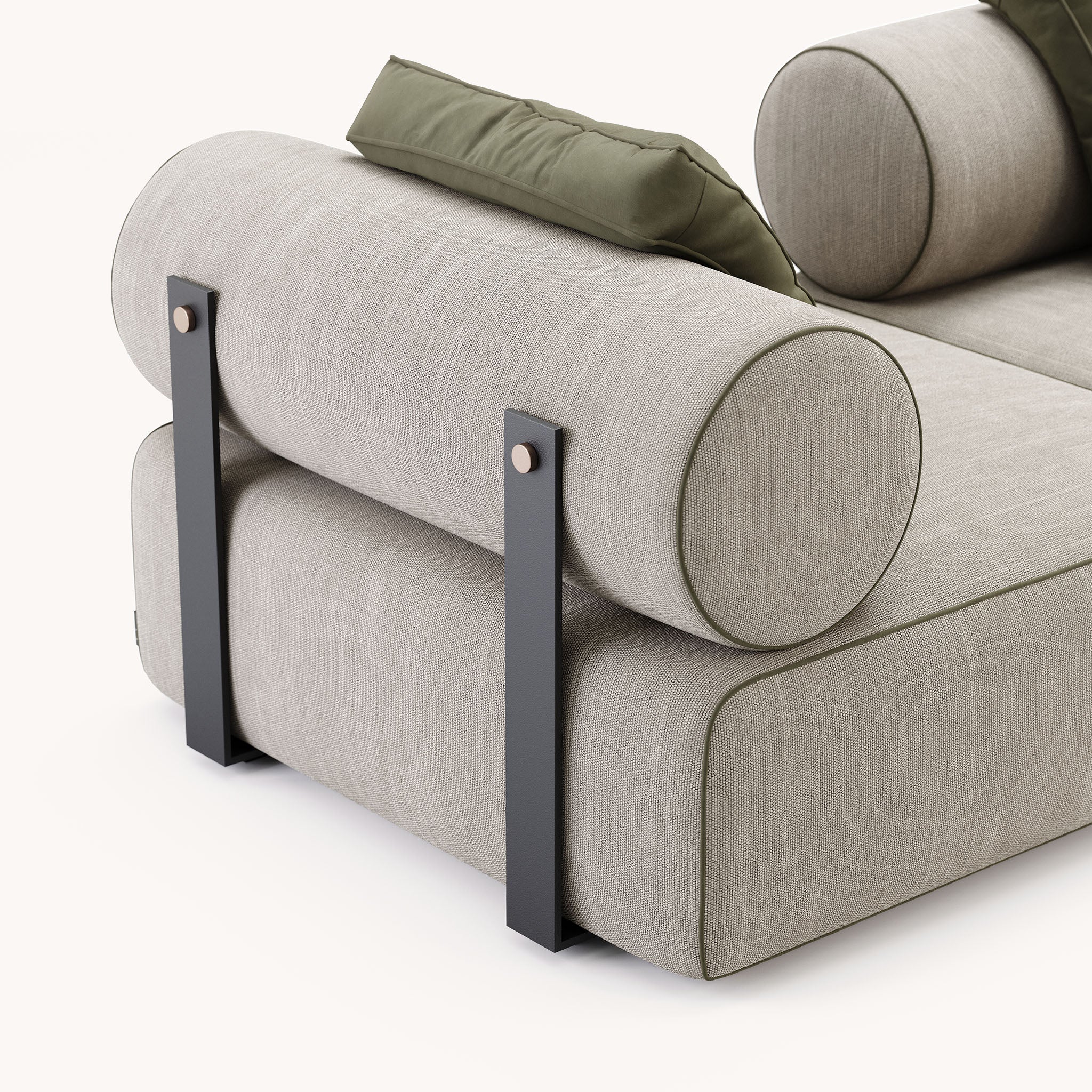 Canapé modulable en tissu beige | Domkapa Shinto