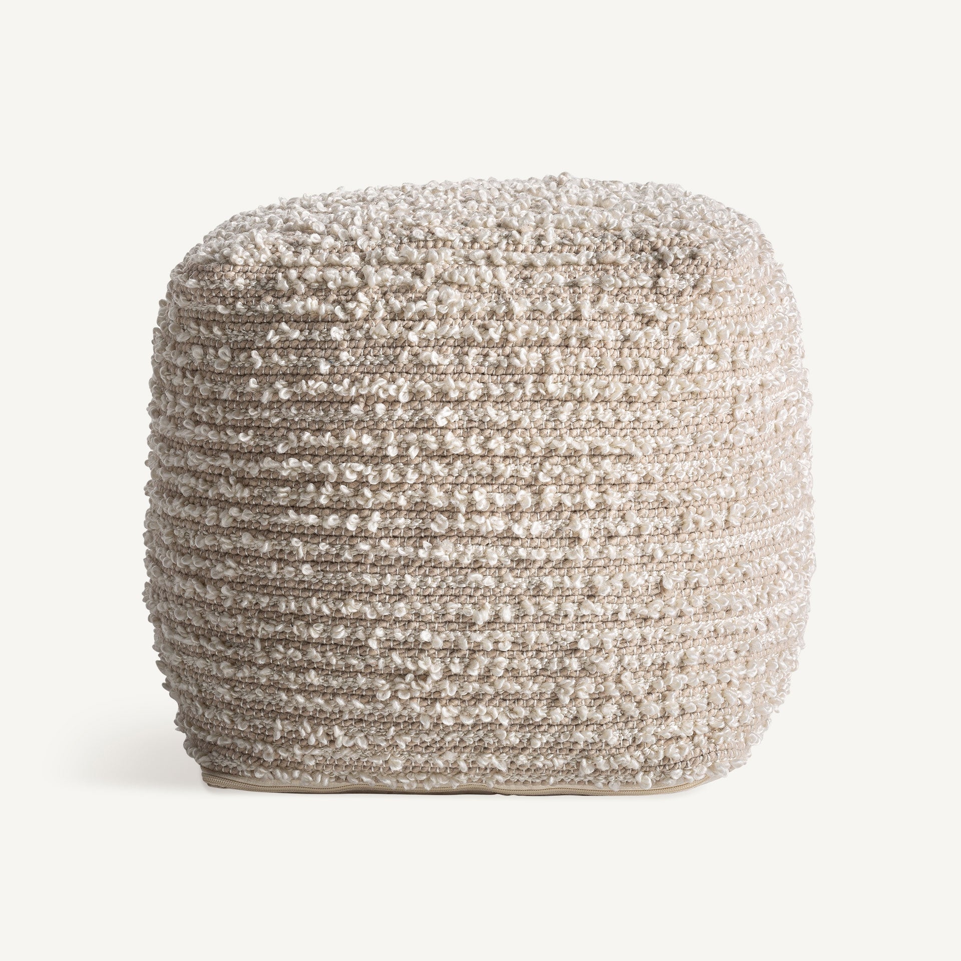 Pouf en tissu crème | Vical ALEPH