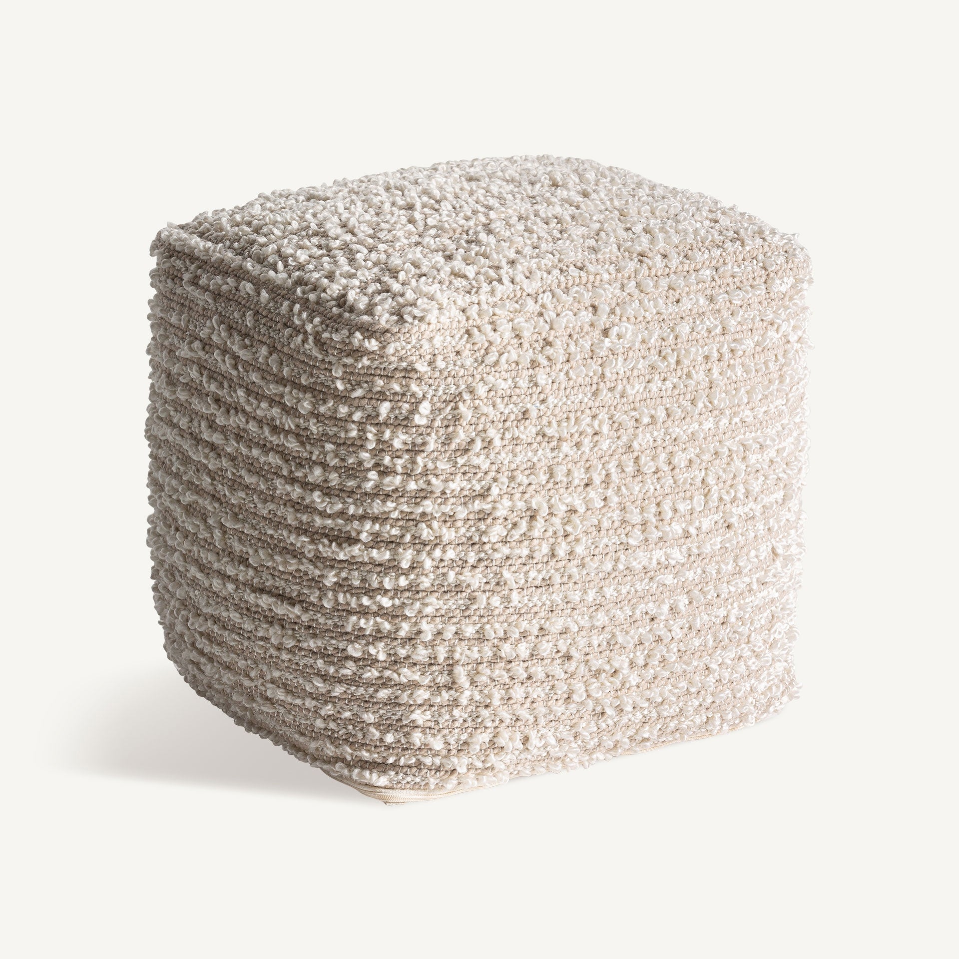 Pouf en tissu crème | Vical ALEPH