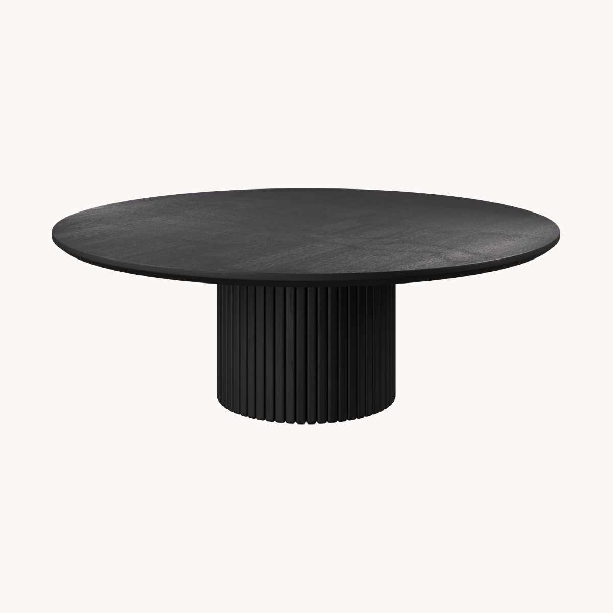 Table basse ronde en bois noir | Dôme Deco Ravenna | REMO, mobilier et décoration d'intérieur