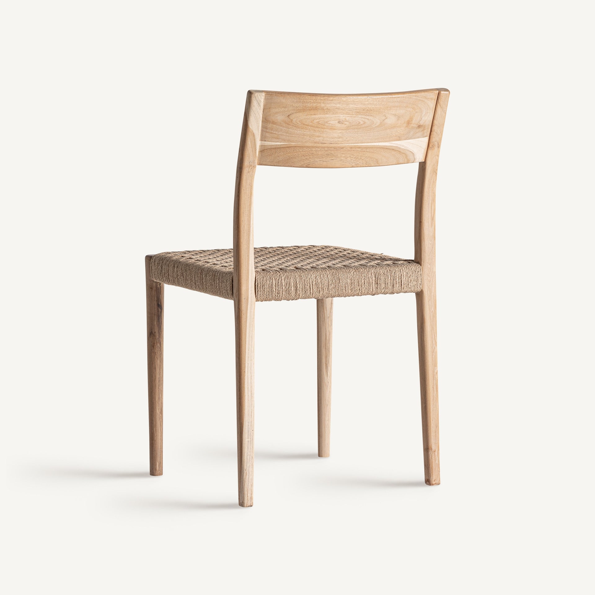 Chaise de salle à manger en teck marron | VICAL Caen